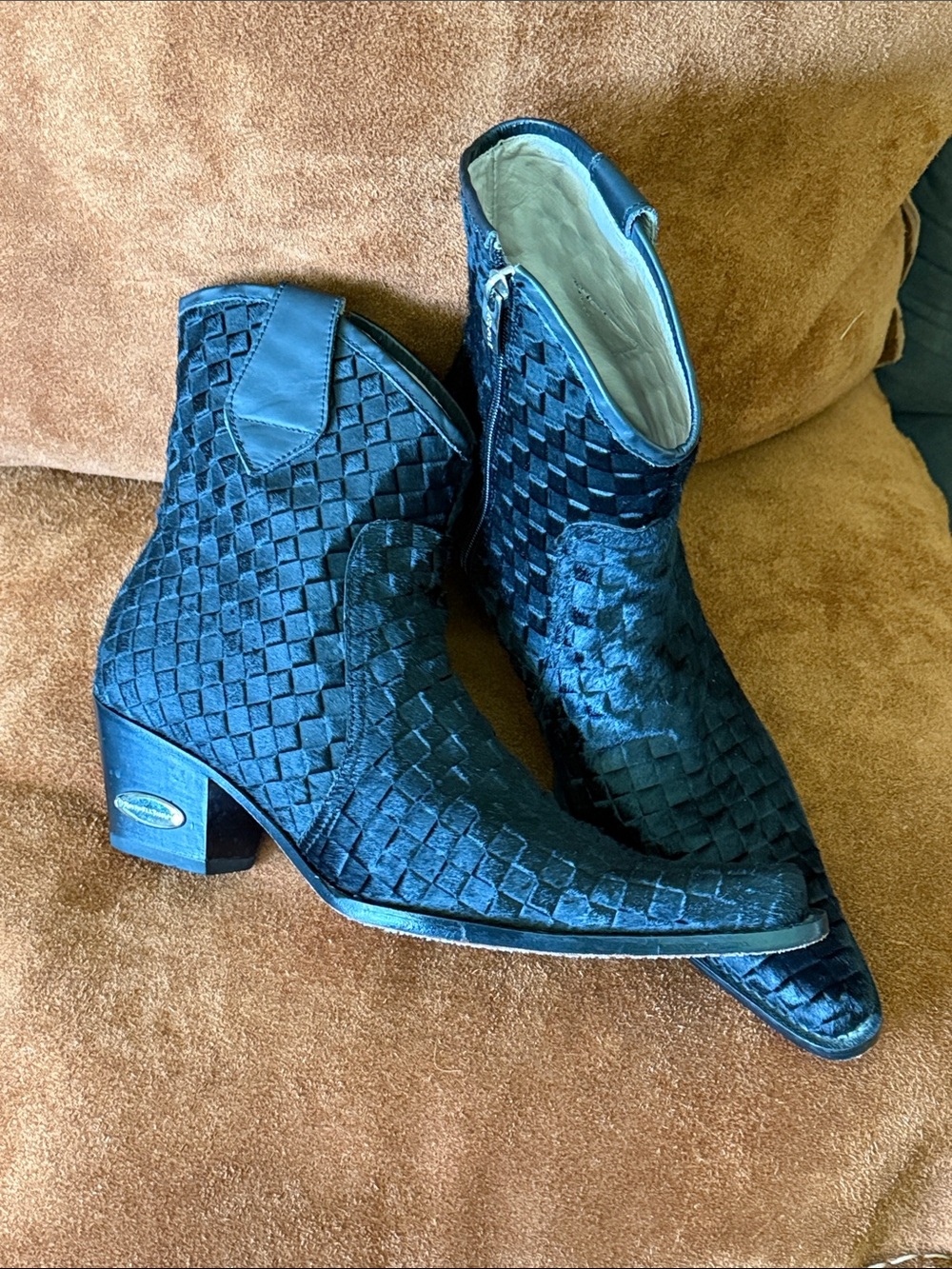 Rockwell Tharp Leather, hair on hide, Women's Ankle Boots